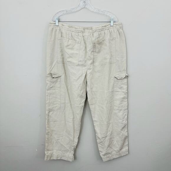 Women’s Loose Fit Linen Blend Pants And Short Bundle Of 3 Size XL - Picture 3 of 11